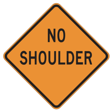 MUTCD C31 (CA) Alternate No Shoulder